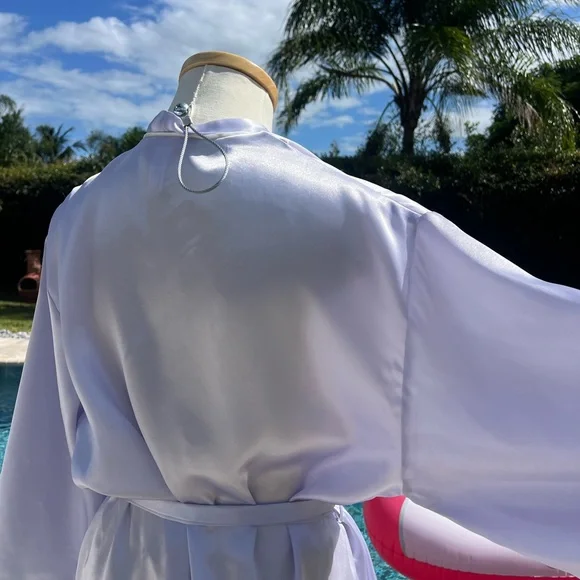 Oscar de la Renta Light Purple Satin Robe - Picture 12 of 15